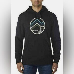 Marmot Black Hooded Sweatshirt Men’s Small EUC